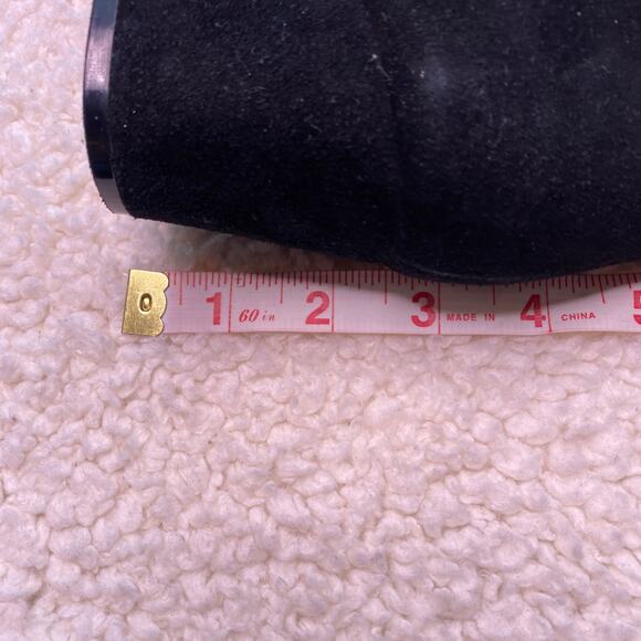 Vaneli Black Velour Ankle Bootie Size 8 - Picture 8 of 8